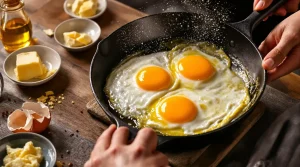 Beurre ou huile : pour des œufs au plat parfaitement cuits, un chef révèle ce qu’il utilise vraiment