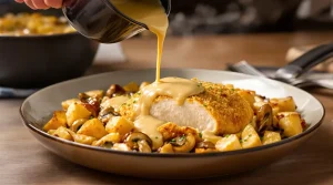 Blanc de poulet pané, champignons et sauce à la crème : la recette Airfryer du Dr Jean-Michel Cohen