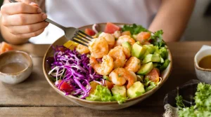 Depuis que je prépare cette salade crevettes-agrumes, je ne fais plus aucune vinaigrette