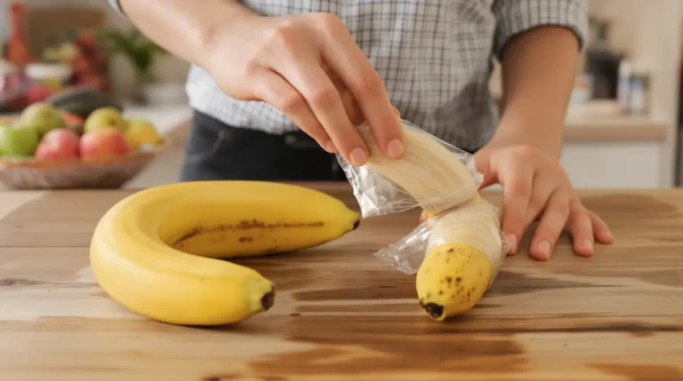« Elles ne noircissent plus » : mon astuce toute simple pour garder vos bananes bien fraîches très longtemps « Elles ne noircissent plus » : mon astuce toute simple pour garder vos bananes bien fraîches très longtemps