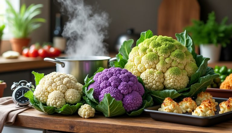 découvrez le temps de cuisson idéal pour le chou-fleur et ses différentes variantes afin de préserver leur saveur et texture parfaite.