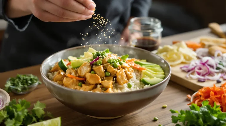 recette poke bowl poulet