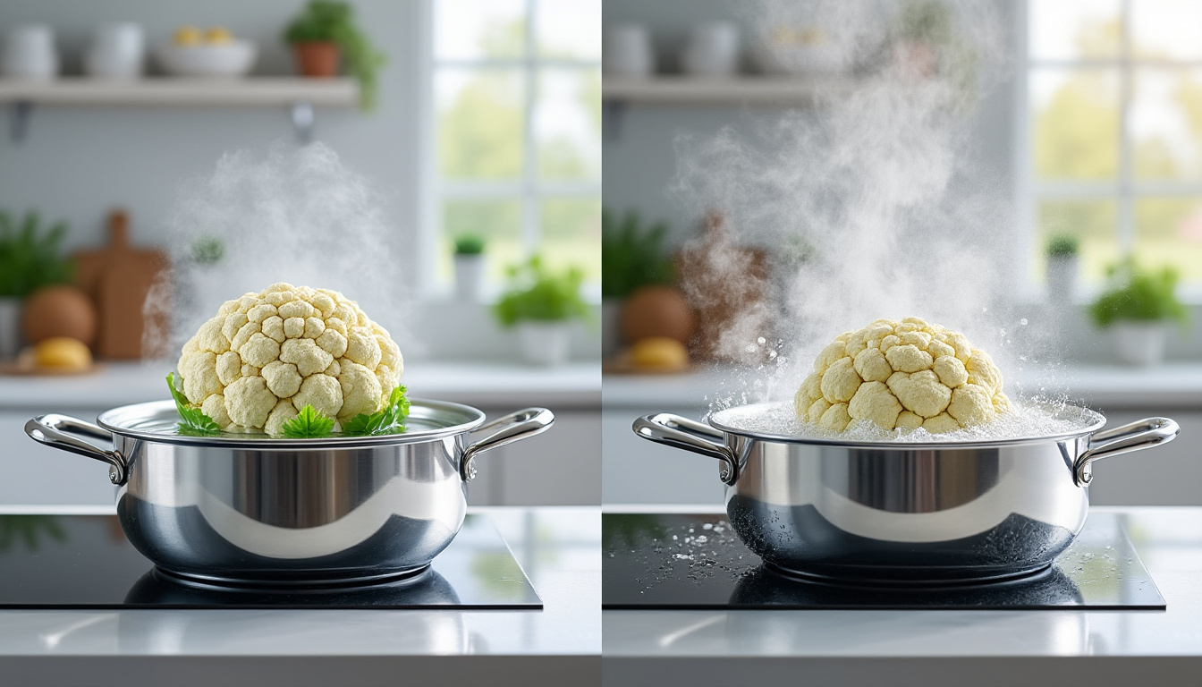 Cuisson du chou-fleur à l'eau froide ou chaude : quelle méthode choisir découvrez quelle méthode choisir pour la cuisson du chou-fleur : eau froide ou eau chaude, pour un résultat parfait et savoureux à chaque fois.